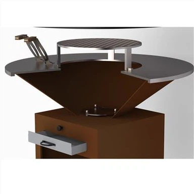 Pemanggang BBQ Corten Steel Pesta Luar Ruangan