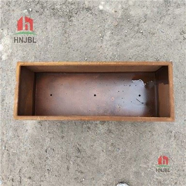 Penanam Persegi Panjang - Baja Corten