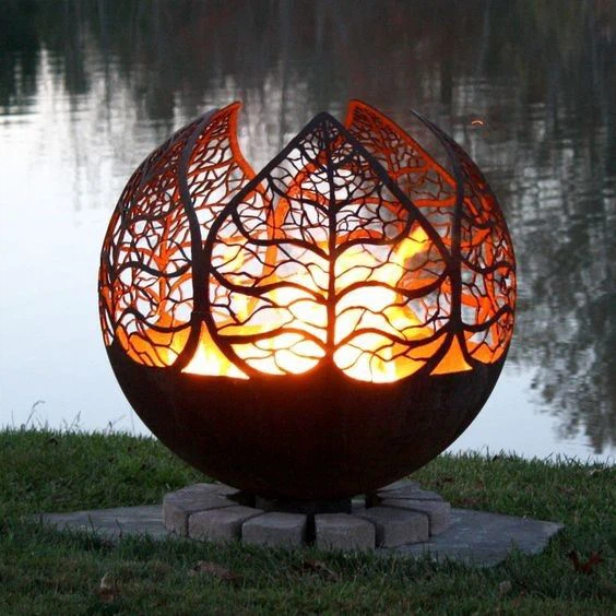 Steel Fire Pits Outdoor Smokeless Firepit