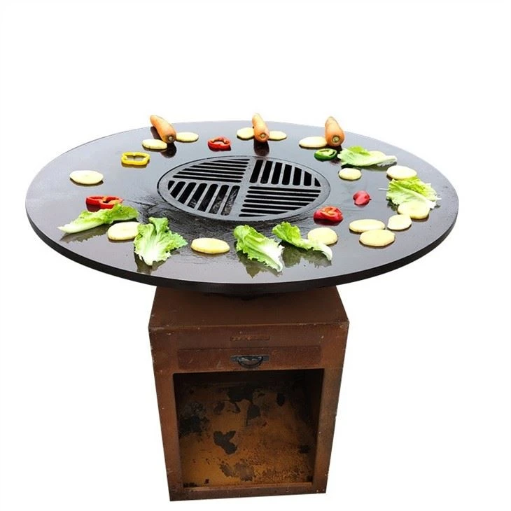 Amazon Top Sell Corten Steel Fire Pit Barbecue