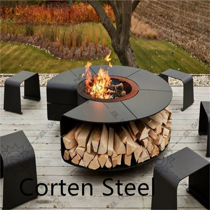 Corten Fireplace