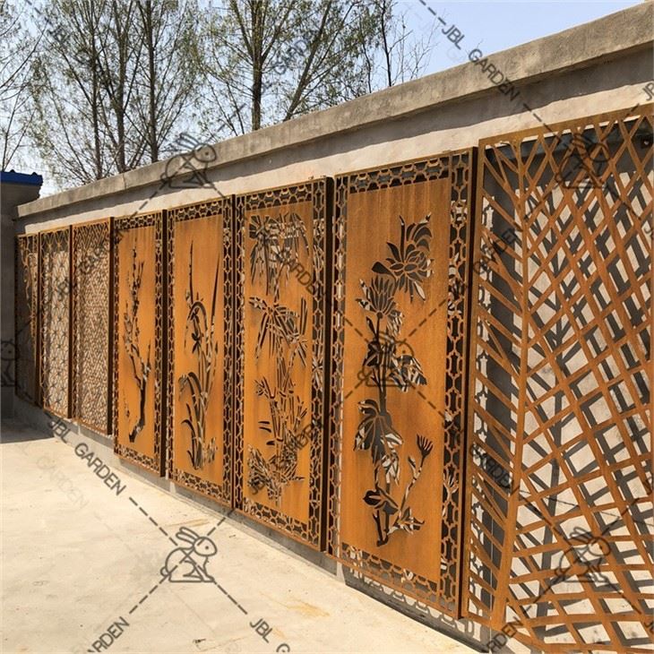 Taman Aluminium Panel Baja Corten