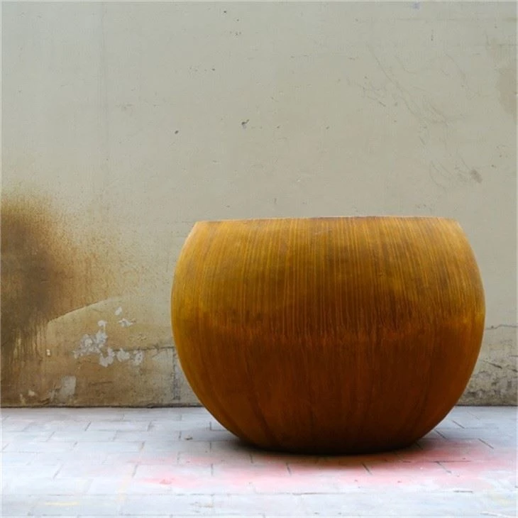 Bentuk Kolom Penanam Baja Corten