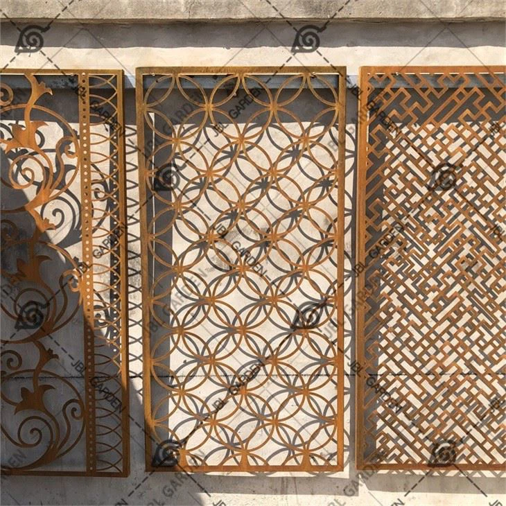Custom Garden Outdoor Laser Cut Metal Fence
