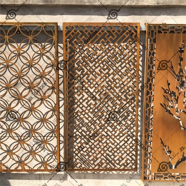 Custom Garden Outdoor Laser Cut Metal Fence