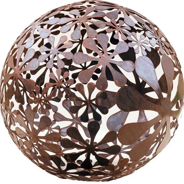 Rusty Metal Fire Sphere