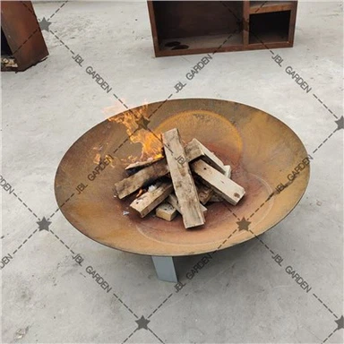 Mangkuk Api Baja Corten Bulat