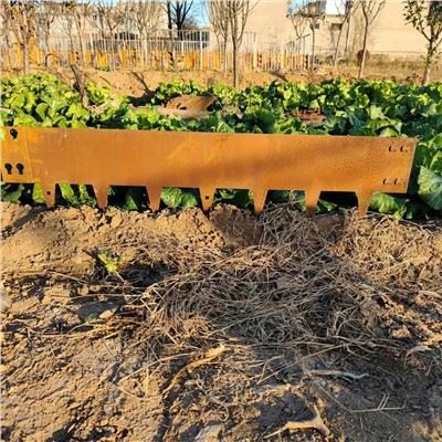 Tepi Logam Perbatasan Rumput Corten Steel Terbagi