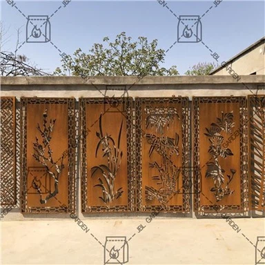 Layar Privasi Corten Steel