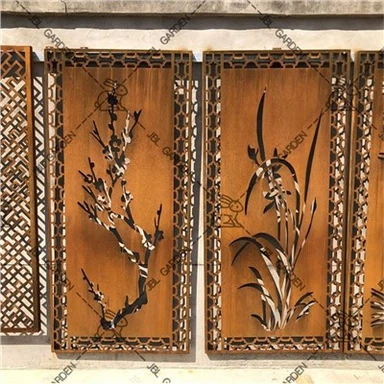 Patung Arsitektur Layar Baja Corten