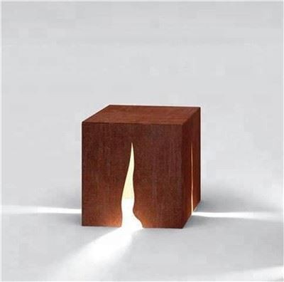 Lanskap Rusty Corten Steel Metal Bollard