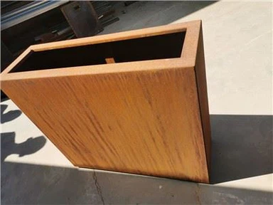 Kotak Penanam Baja Corten Pemeliharaan Rendah