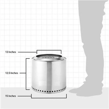 Kompor FirePit Tanpa Asap Stainless Steel