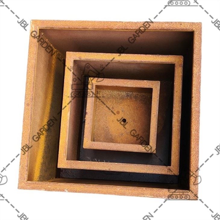 Veradek Metallic Series Corten Steel Long Box Planter