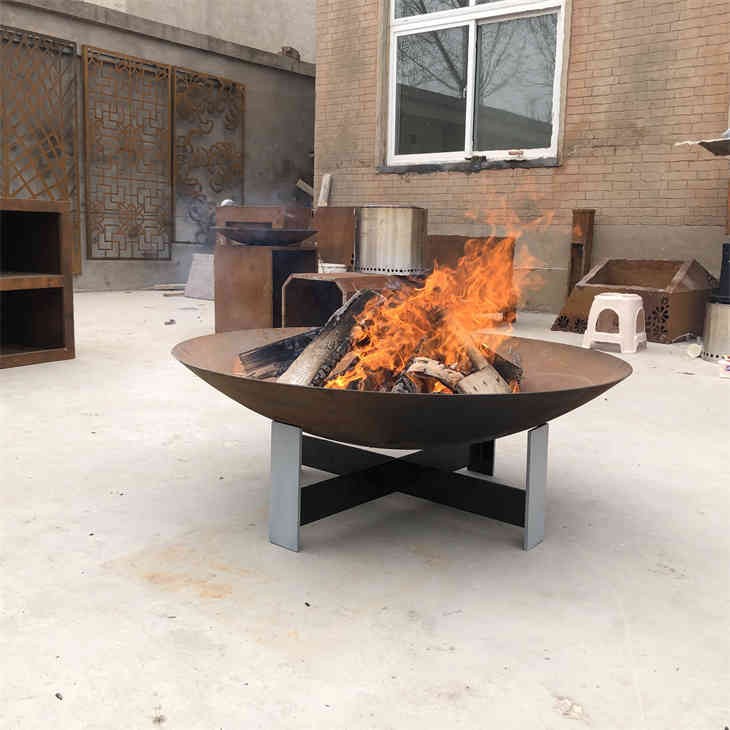 Corten Steel Fire Pit Fire Bowl factory