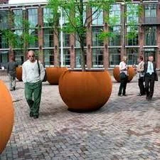Corten Steel Large Flower Pots