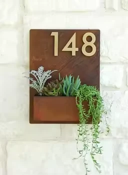 Penanam Dinding Hidup Corten Steel
