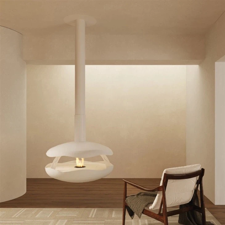 Indoor Ceiling-Mounted Alcohol Fireplace