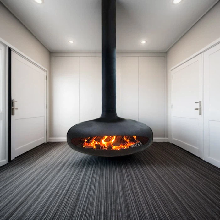 JBL Bkack Carbon Steel Suspended Fireplace
