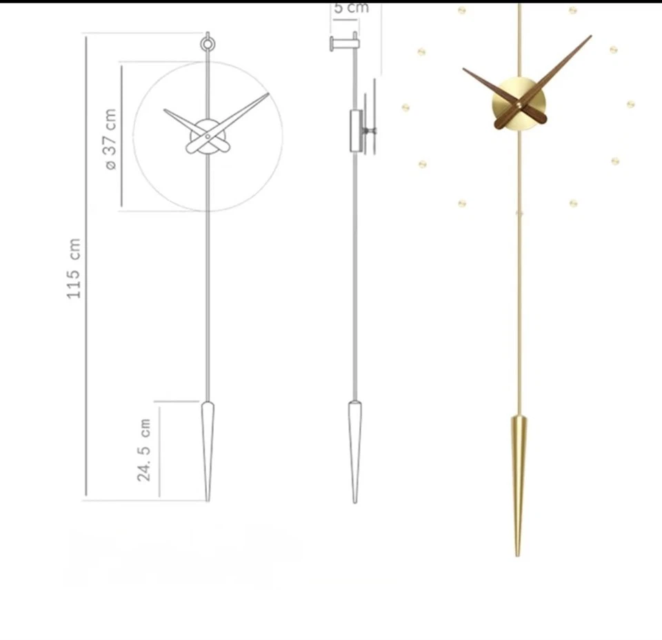 Metal Home Wall Clock Decoration