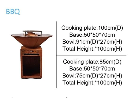 Rusty BBQ Grill Of Corten
