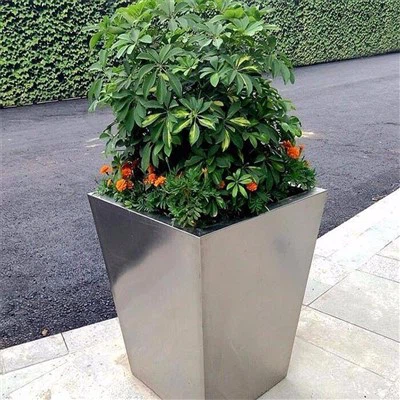 Pot Bunga Stainless Taman Berkualitas Tinggi