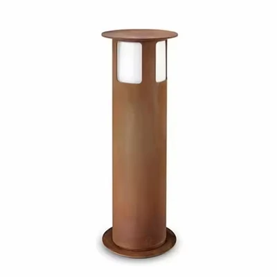 Lampu silinder baja korten