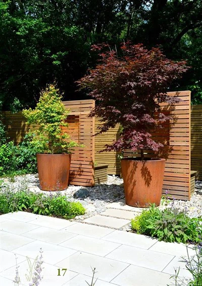 Pot Bunga Baja Corten Khusus