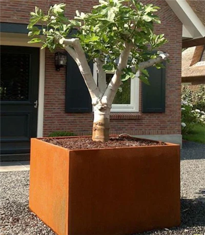 Pot Penanam Baja Taman Corten