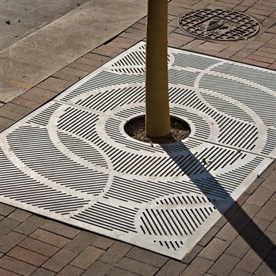 Desain Lansekap Parut Pohon Corten