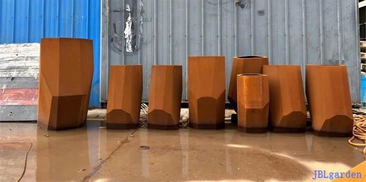 Weathering Steel Garden Flower Boxes high quality