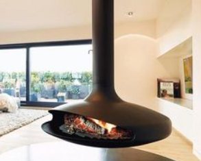 Perapian Gantung Arang Kayu